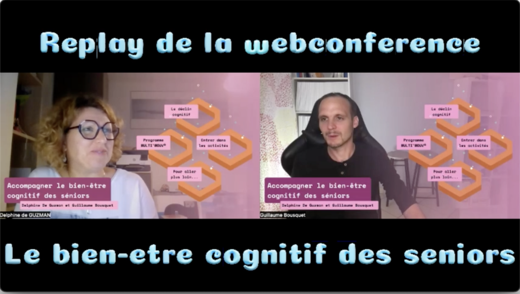 Capture d’écran d'une webconférence en replay co-animée